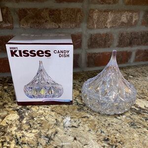 Godinger Shannon Crystal Iridescent Hershey Kiss Candy Dish - Brand new Adorable